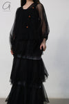 MUTEDANCE black layered dress MD22FW13 PM43